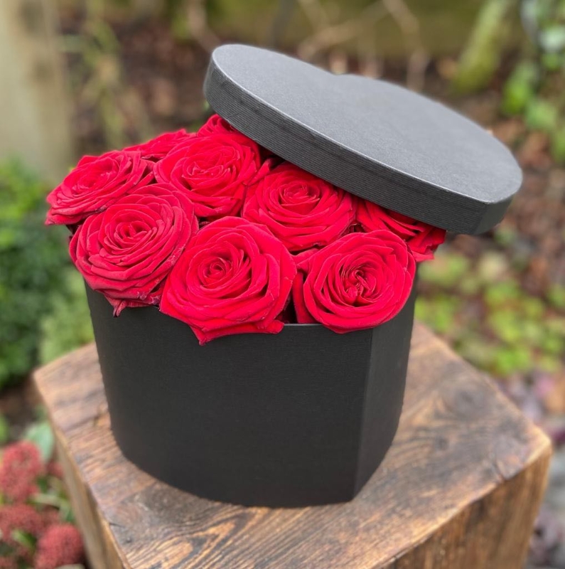 Red Rose Hat Box