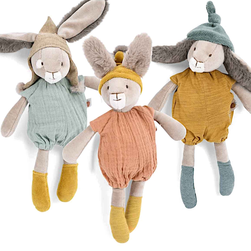 Moulin Roty Trois Petits Lapins Small Bunny Dolls