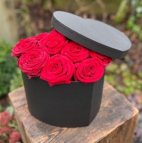 Red Rose Hat Box
