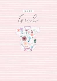 Laura Darrington baby girl card